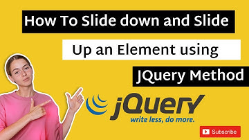 How to Slide down and Slide up an Element Using JQuery Method