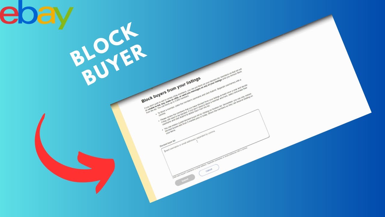 How to block a buyer on eBay - YouTube