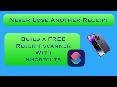 Don't Lose Another Receipt Free One Touch iPhone Receipt Scanner with Shortcuts