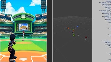 Base Ball Motion Demo in Unity3D with Mixamo Character Models and Animations #2