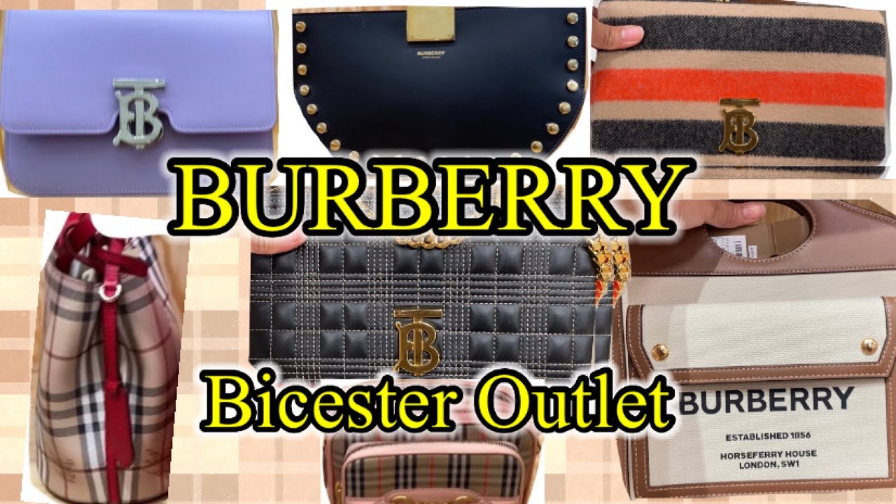 Burberry Handbags Outlet shop 2022 New How much are Burberry bags in  Bicester UK#bicestervillage - YouTube