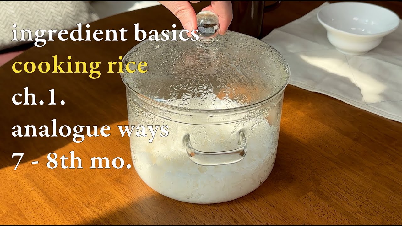 17-1.[ENG] babyfood(7th-8th mo)ㅣingd basics_cooking rice, analog waysㅣ ...