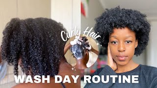 MY UPDATED NATURAL HAIR WASH DAY ROUTINE | CURLY TYPE 4 HAIR✨💦