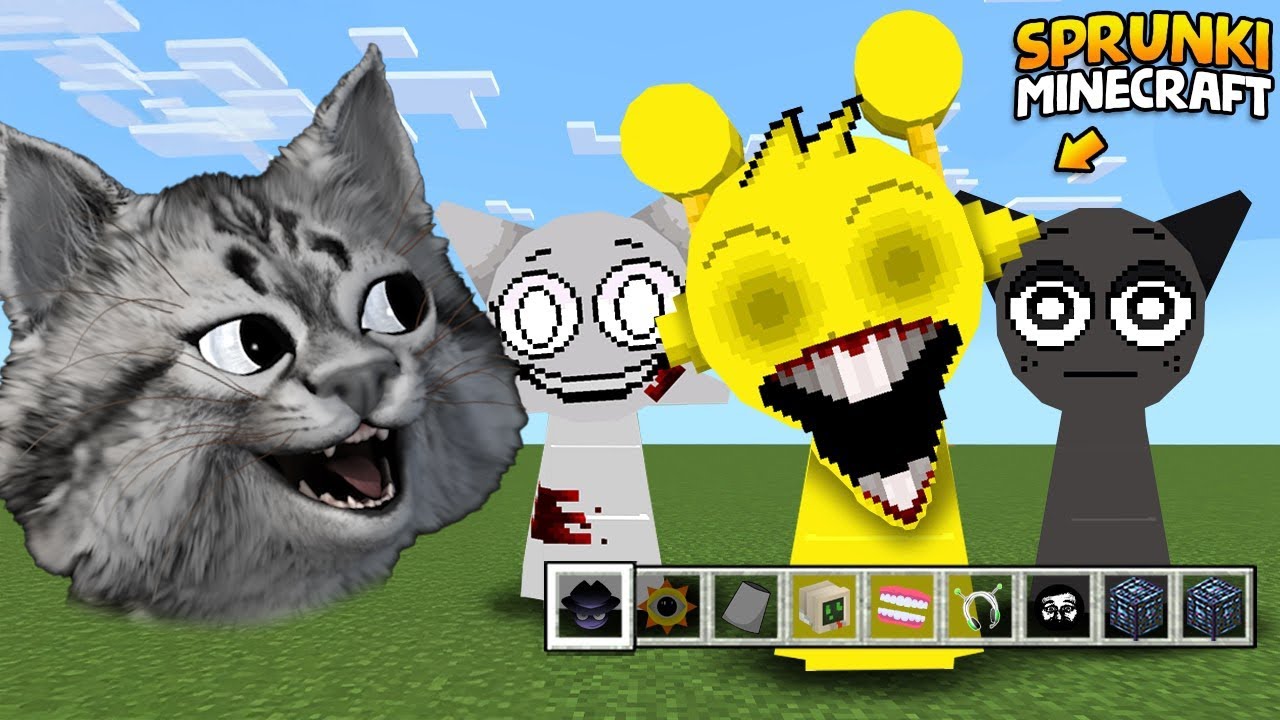 Sprunki İncredibox Karakterlerine Minecraft Testleri Yaptım @necmikedi