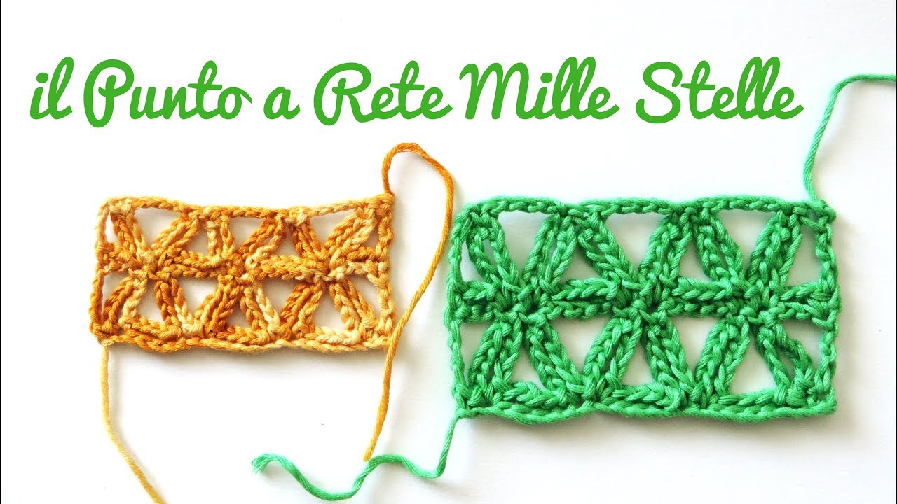 Uncinetto Punto a Rete Mille Stelle