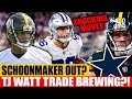 COWBOYS BLOCKBUSTER RUMORS: Schoonmaker OUT? Darnell Washington & TJ Watt TRADE BOMBSHELL?!