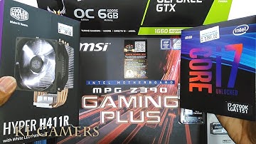 intel Core i7 9700K H411R msi MPG Z390 GAMING PLUS Kingston Hyper X RGB A2000 GTX 1660 SUPER Build