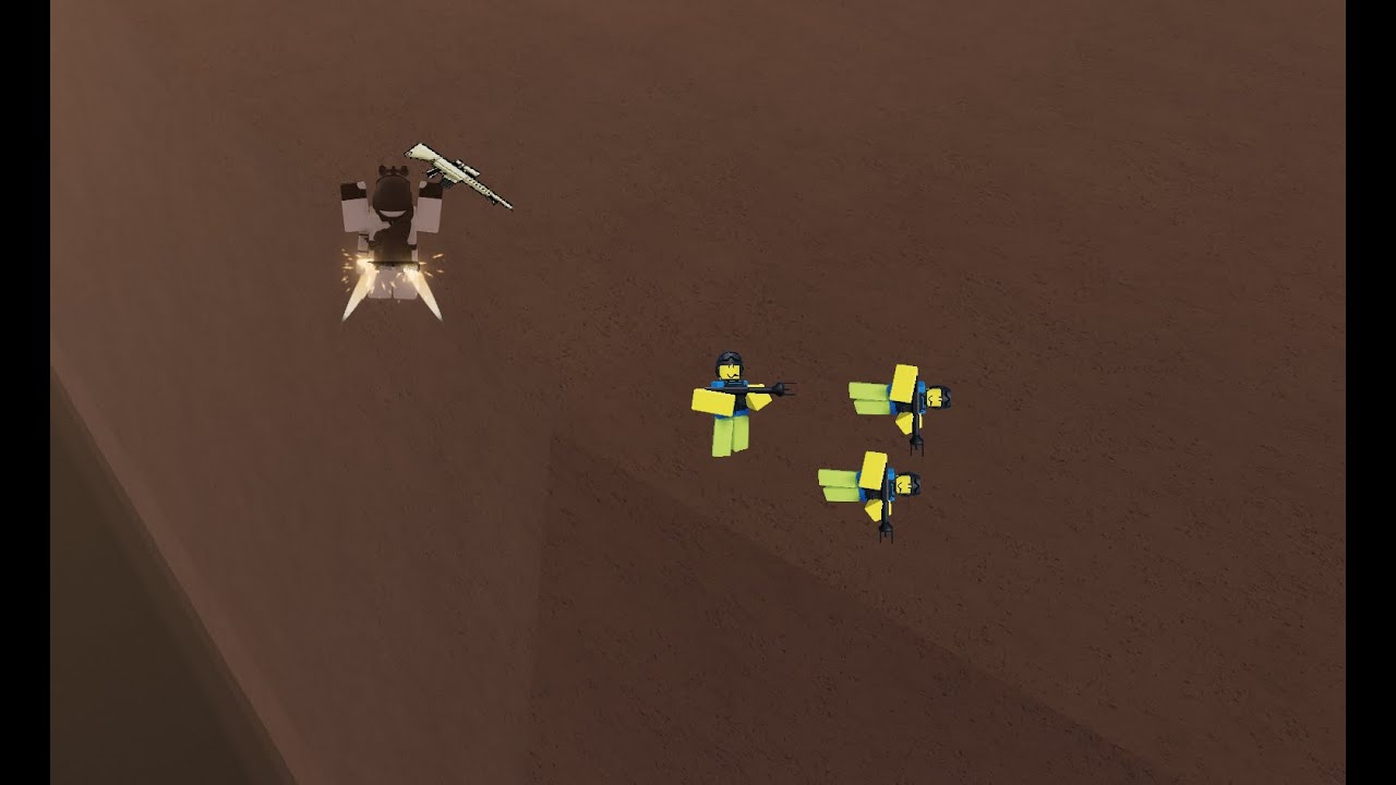 Winning on dummies vs noobs while only moving using a jetpack. YouTube