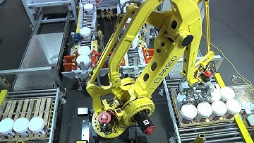 PASCO Pail Palletizer with Mechanical Gripper