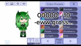 Rating oc color scheme! ❤️❤️❤️ #gachalife @cloudy_chan/suger_chan