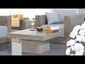 Dessau Concrete Coffee Table and Chairs by Kos Design Dessau Concrete Coffee Table and Chairs by Kos Design