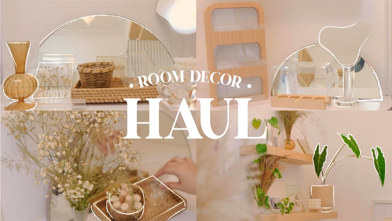 aesthetic desk decor haul • shopee haul + cleaning with kurin