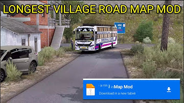MAP MOD BUSSID 4.2 Longest Village road map mod || 2024 bus simulator Indonesia #mod_map_bussid