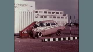 Vintage CAR CRASH Test Compilation | HISTORIC IN COLOR | Break Away Pole | Protective Barriers