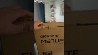 GIGABYTE m27UP 4k Gaming Monitor Unboxing #gaming #gigabyte