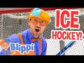 Blippi Visits an Ice Rink and Plays Ice Hockey! | Blippi Full Episodes