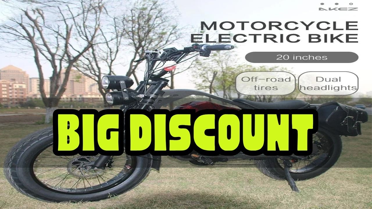 Motorcycle Style Electric Bicycle 1500W 48V 18AH Hydraulic disc brake Electric Bike 20*4.0Inch Fat