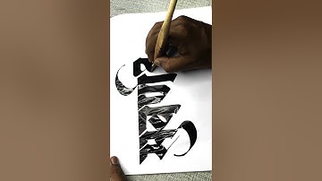 how to use calligraphy tools on paper by pramod #art #calligraphy #calligraphymasters