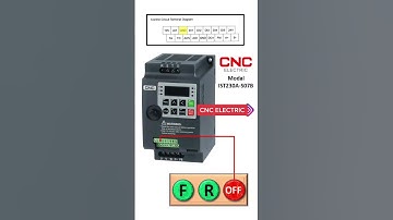 VFD Reverse forward by push button connection|| variable frequency drive 3 wire control #IST230A