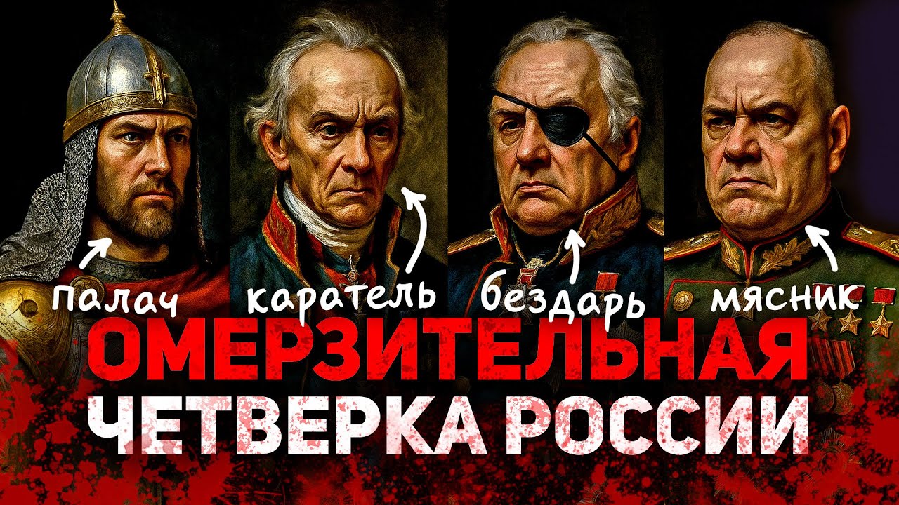 ОМЕРЗИТЕЛЬНАЯ ЧЕТВЕРКА РУССКИХ ПОЛКОВОДЦЕВ