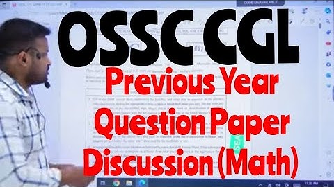 OSSC CGL 2023 Exam | Complete Arithmetic Explanation | OSSC CGL Previous Year Question Paper