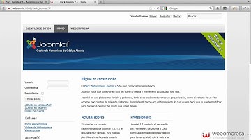 Ayuda Joomla 2.5 - Nuevo Módulo