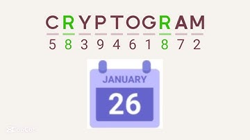 Cryptogram Daily Challenge january 26 2025