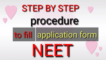 How to Fill NEET Application Form 2021 | NEET Form Filling 2021 |  Online Form Kaise Bhare