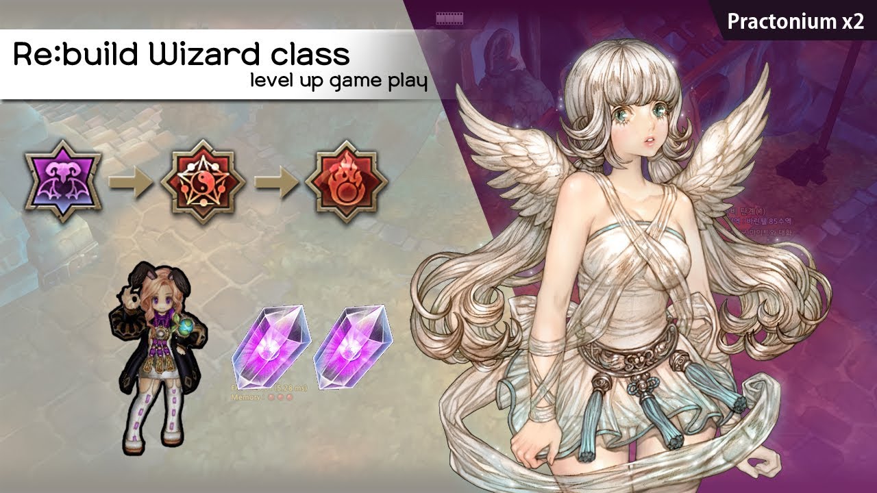 [TOS] Re:build Wizard class level up game play! Practonium x2 - YouTube