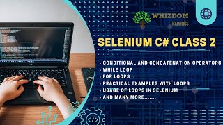 #selenium with C#  Training Class 2nd || @WhizdomTrainings01