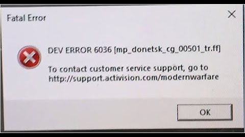 DEV Error 6036 FIX 100% CoD Warzone