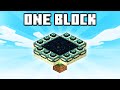 I made it through the stronghold in a 1 block minecraft world (One Block #16)