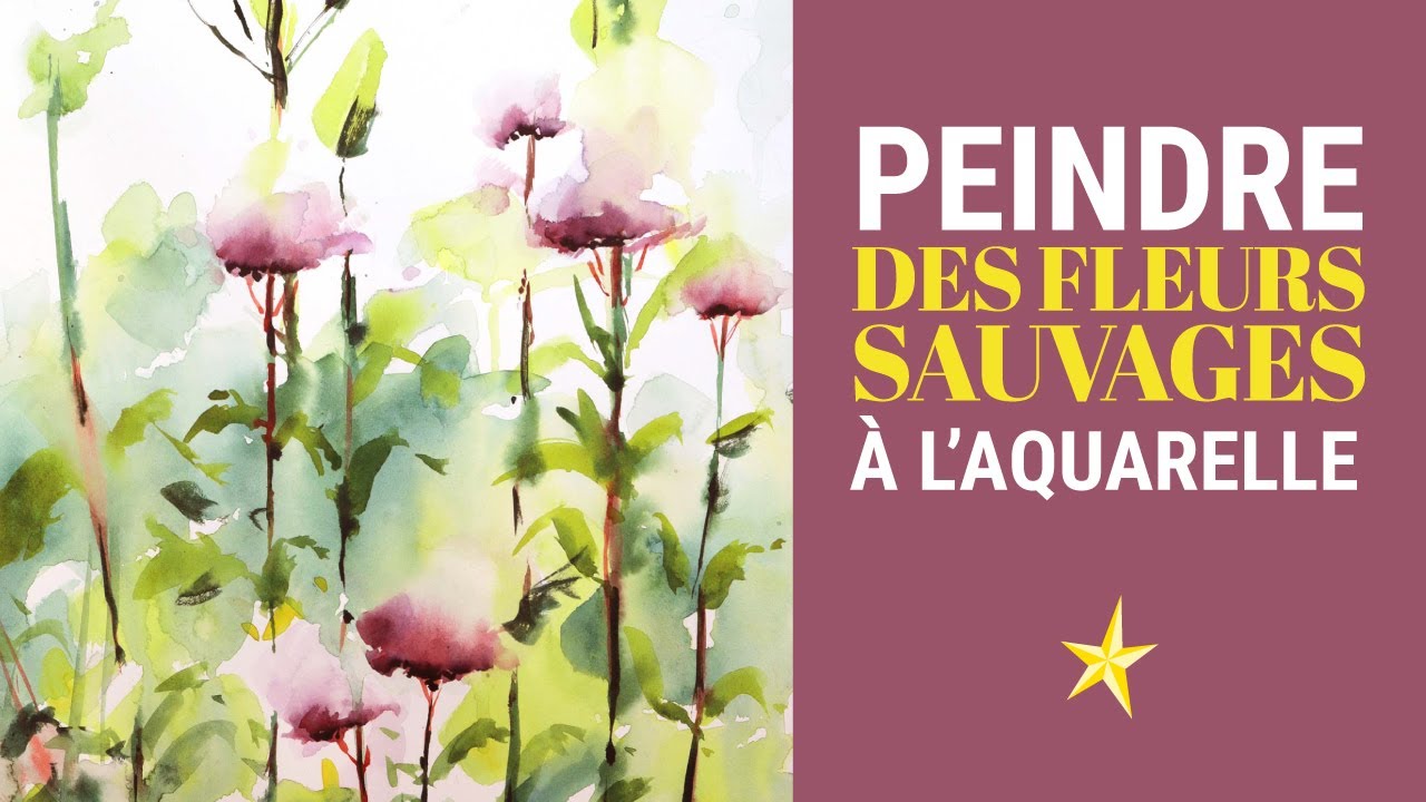 Peindre des fleurs sauvages à l'aquarelle - Facile