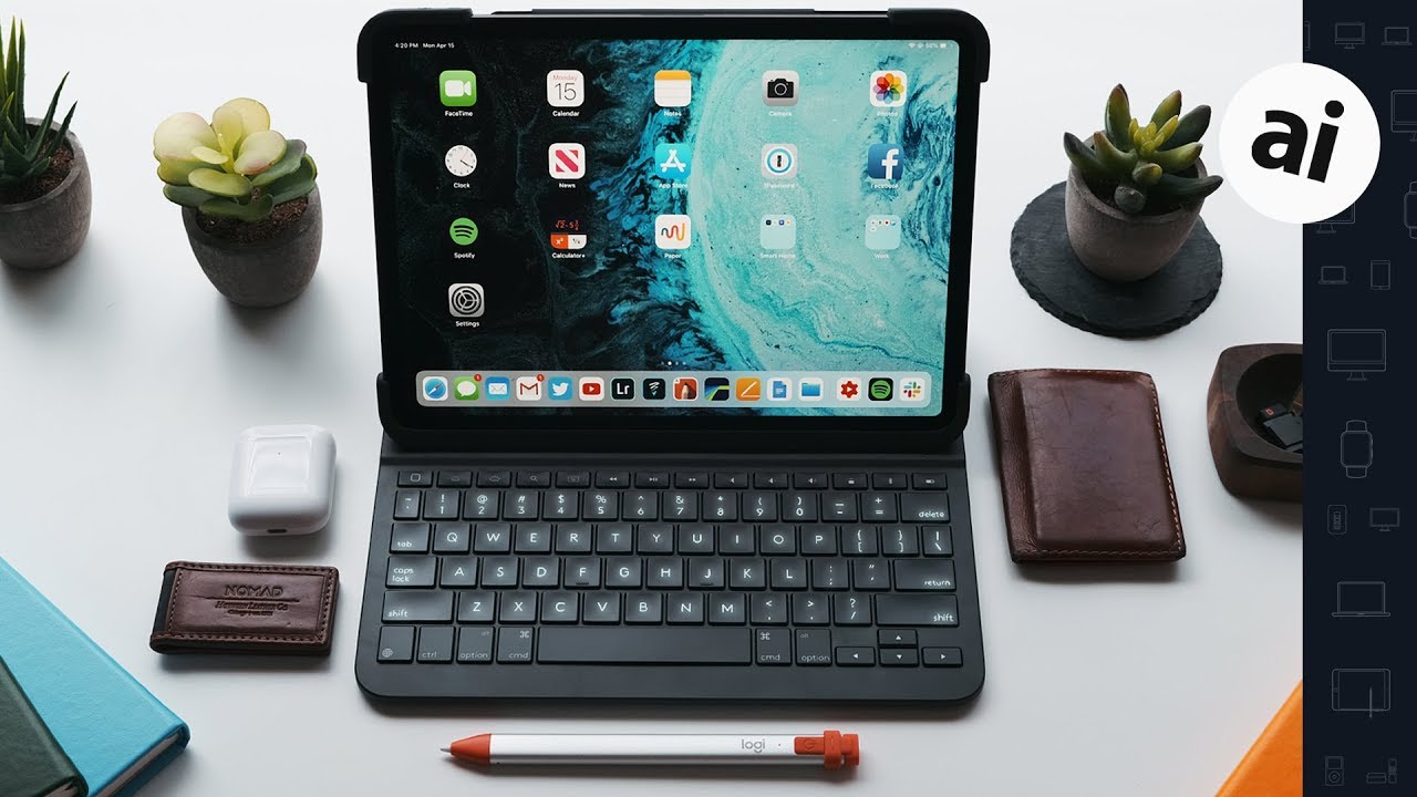 Logitech Slim Folio Keyboard Folio for Apple iPad (7th, 8th & 9th