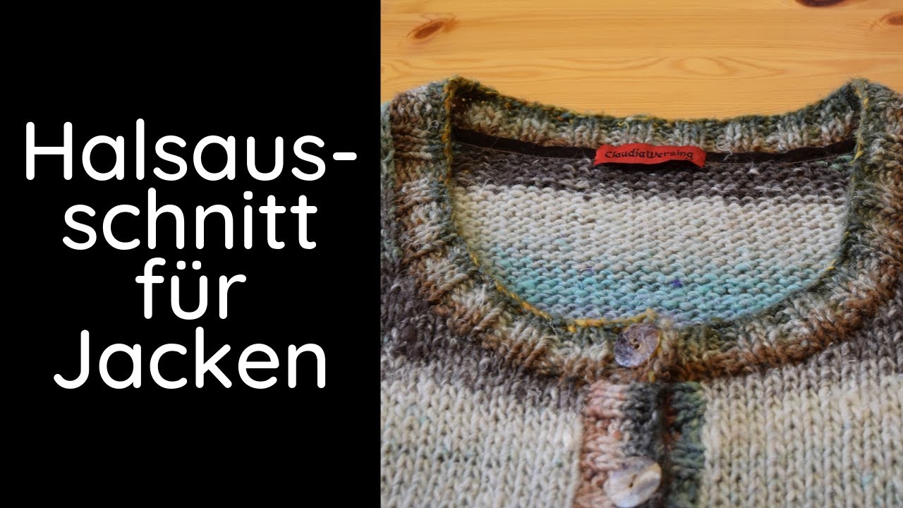 Vorher Nachher Tutorial Stricken : Der perfekte Halsausschnitt bei Jacken