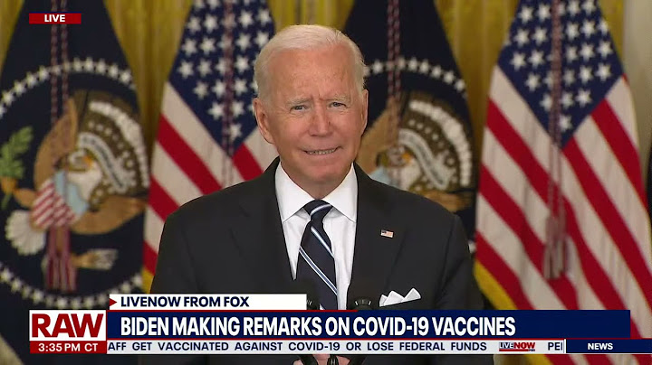 President Biden delivers remarks on COVID-19 booster shots