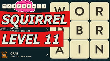 Wordbrain Squirrel Level 11 Answers (Android/IOS)