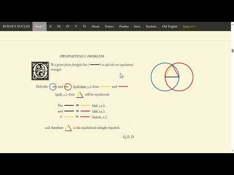 Oliver Byrne's Elements of Euclid Audiobook: Book 1. Proposition 1