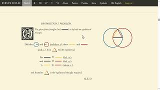 Full Oliver Byrne's Elements of Euclid Audiobook: Book 1. Proposition 1 News