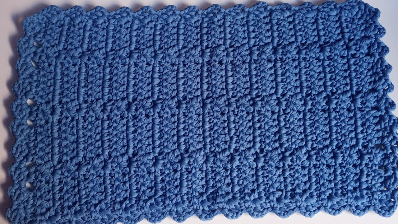 TAPETE DE CROCHÊ FIO DE MALHA 😍