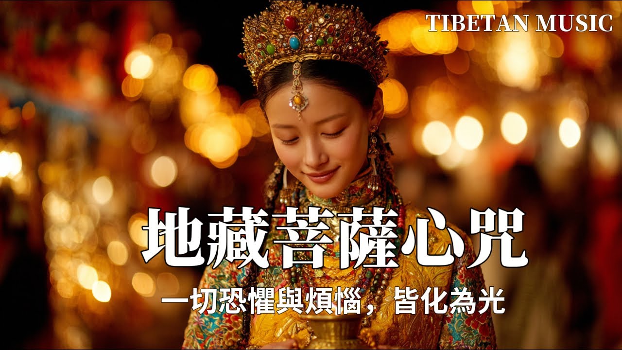 西藏梵音療愈｜地藏菩薩心咒｜一切恐懼與煩惱，皆化為光，淨化空間磁場✨與大地共振的療癒能量 #疗愈歌曲 #music #tibetanmusic #音樂 #西藏颂钵 #西藏歌曲#地藏菩薩心咒
