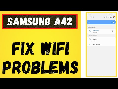 How to fix Samsung Galaxy A42/ A42 5g wifi problem ✅