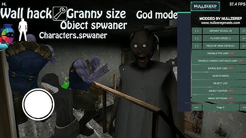 granny mod menu hack apk spwan thanos baldi or evil nun
