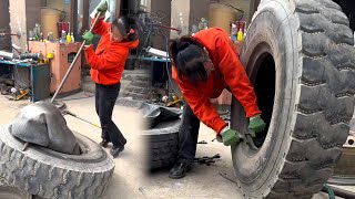 Truck Puncture Tire Repair