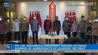 Download lagu PM Lee, Indonesia President Jokowi witness signing of agreements at Leaders’ Retreat