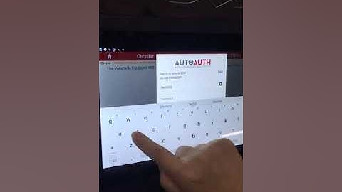 Launch X431 Scanner for set up AutoAuth account for FCA vehicles
