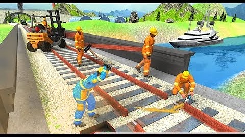 Train Bridge Construction : Railroad Building ( by sablo games ) - Android Gameplay HD