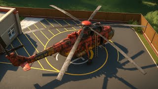 Clean the Fire Helicopter | PowerWash Simulator