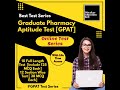 GPAT Online Test Series [Mock Test] Include 22 Test Full Length &amp; Section Wise As Per Paper Pattern