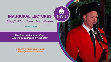 Inaugural Lectures | Prof Nico Van der Merwe
